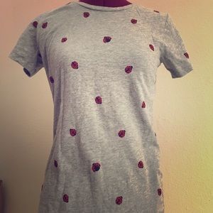 J Crew collection ladybug T-shirt XS